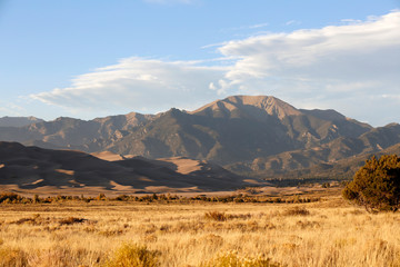 Obraz premium Great Sand Dunes National Park during fall in Colorado