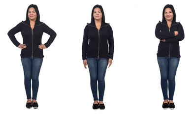 Obraz premium front photo of a woman with various poses