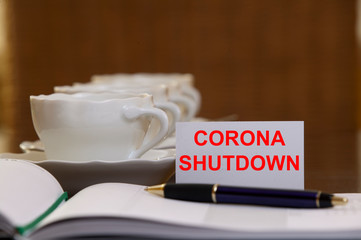 corona shutdown of economic and social life