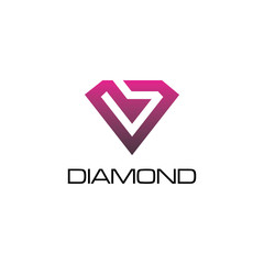 Diamond logo icon design inspiration vector illustration