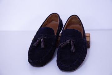 Pair of blue loafers