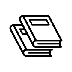 book icon, open book icon in trendy flat style