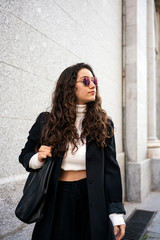 Fototapeta premium Portrait of a young caucasian woman