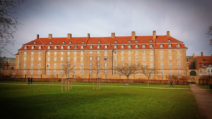 Historical bulding in Old Town of Copenhagen, Denmark