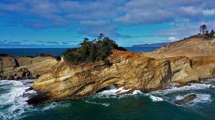 Obraz premium Oregon Coast Cape Kiwanda Aerial