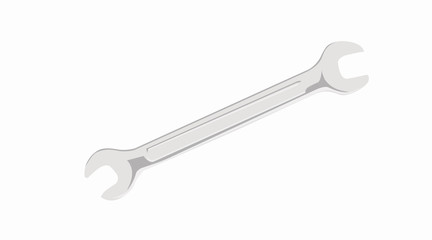 Vector Isolated Illustration of a Wrench