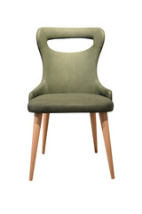 Wooden chair, stool, armchair, and luxury chair isolated on white background.