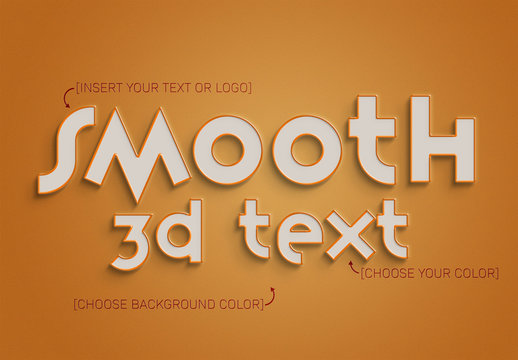 3D Text Effect with Stroke