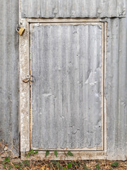 Old Sheet Metal Door