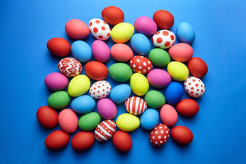 Easter Day, Easter Eggs colorful background