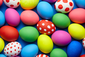 Easter Day, Easter Eggs colorful background