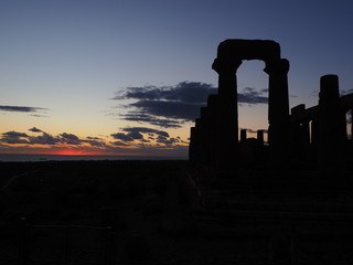 tramonti sul tempio