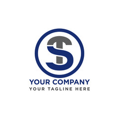 Obraz premium Company logo icon vector trendy