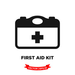 Obraz premium first aid box vector icon, medical kit icon