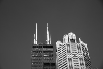 Willis tower behind the 311 South Wacker Drive