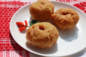 Naklejka na ściany i meble Balushahi or Balusahi, Indian traditional sweets, festival food