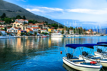 Fototapeta na wymiar Beautiful places of Greece, Ionian Island Kefalonia (Cefalonia). picturesque village Agia Efimia