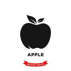 apple icon in trendy flat style