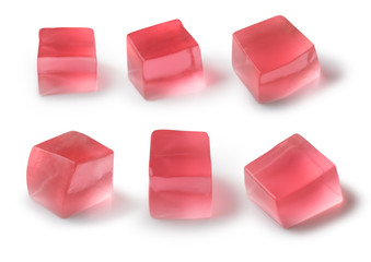 Jelly Cubes transparency Isolated