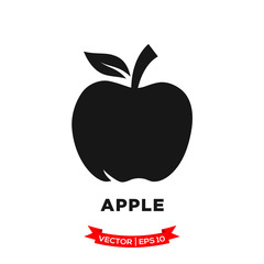 apple icon in trendy flat style