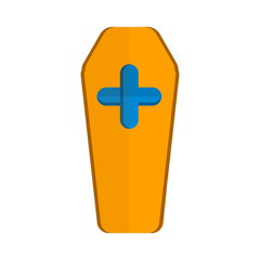 Simple grave vector icon with various colors