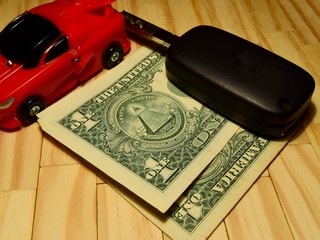 car keys and money