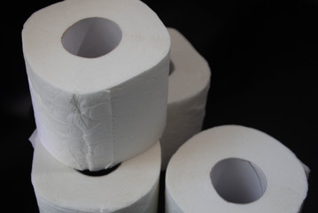 White toilet paper, need stuff, black background