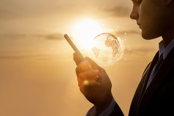 The concept of business in a global network.