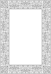 Ethnic template for frame.