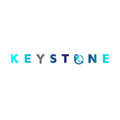 Wording text Diamond Real estate keystone template vector logo design inspiration