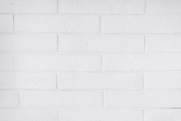 Fototapeta premium White brick wall background and texture