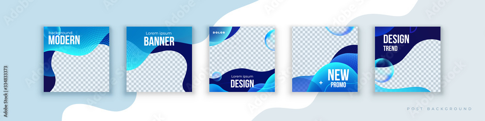 Canvas Prints liquid abstract banner design. fluid vector shaped background. modern graphic template banner patter