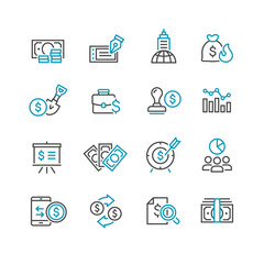 Business and finance web icon set