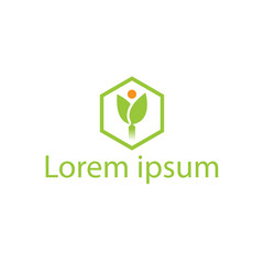 dieters eat weight loss coach, and a fitness coach. Life Nutrition logo design vector inspiration