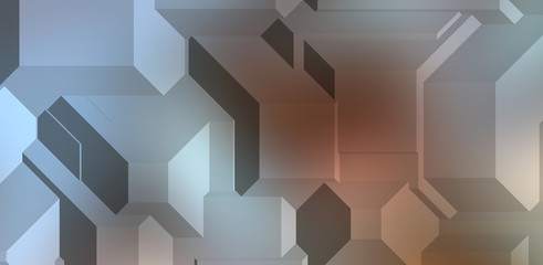 Polygonal background. Colorful wallpaper with geometric design. Digital 3d illustration.