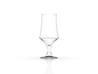 Whiskey glass scotch bourbon creative isolated on white background high resolution 3d illustration