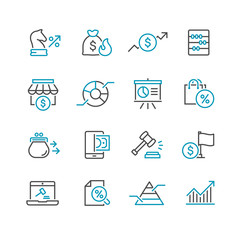 Business and finance web icon set