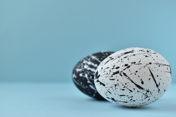 Easter eggs. Style minimalism. Colorful Easter eggs