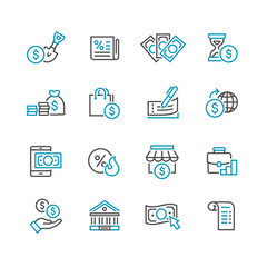 Business and finance web icon set