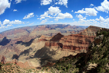 Arizona / USA - August 01, 2015: South Rim Grand Canyon landscape, Arizona, USA