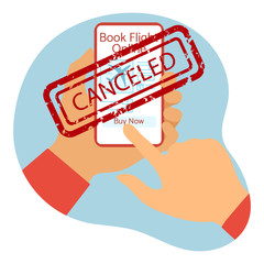 Coronavirus Flight cancelled. Quarantine Pandemic