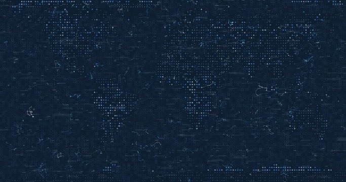 Abstract digital network data background, 3D rendering