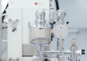 Image of medical ventilator. Hospital respiratory ventilation. Patient life saving machine. Intensive care unit ventilator