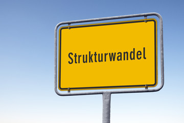 Ortstafel, Strukturwandel