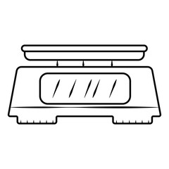 Electronic scales for products icon