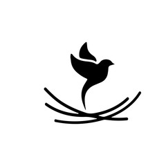 Bird icon trendy © jambronk
