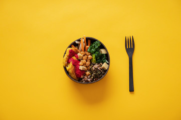 Nutritious vegan meal - obrazy, fototapety, plakaty