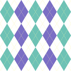 Easter day Argyle. Pattern Scottish cage