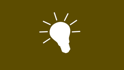 New white bulb icon,bulb icon on white background,science icon