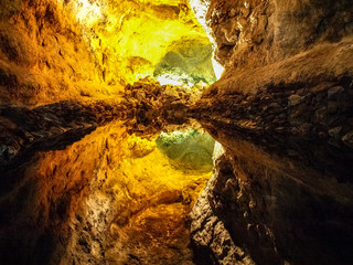 ueva De Los Verdes, visit to the lava channel